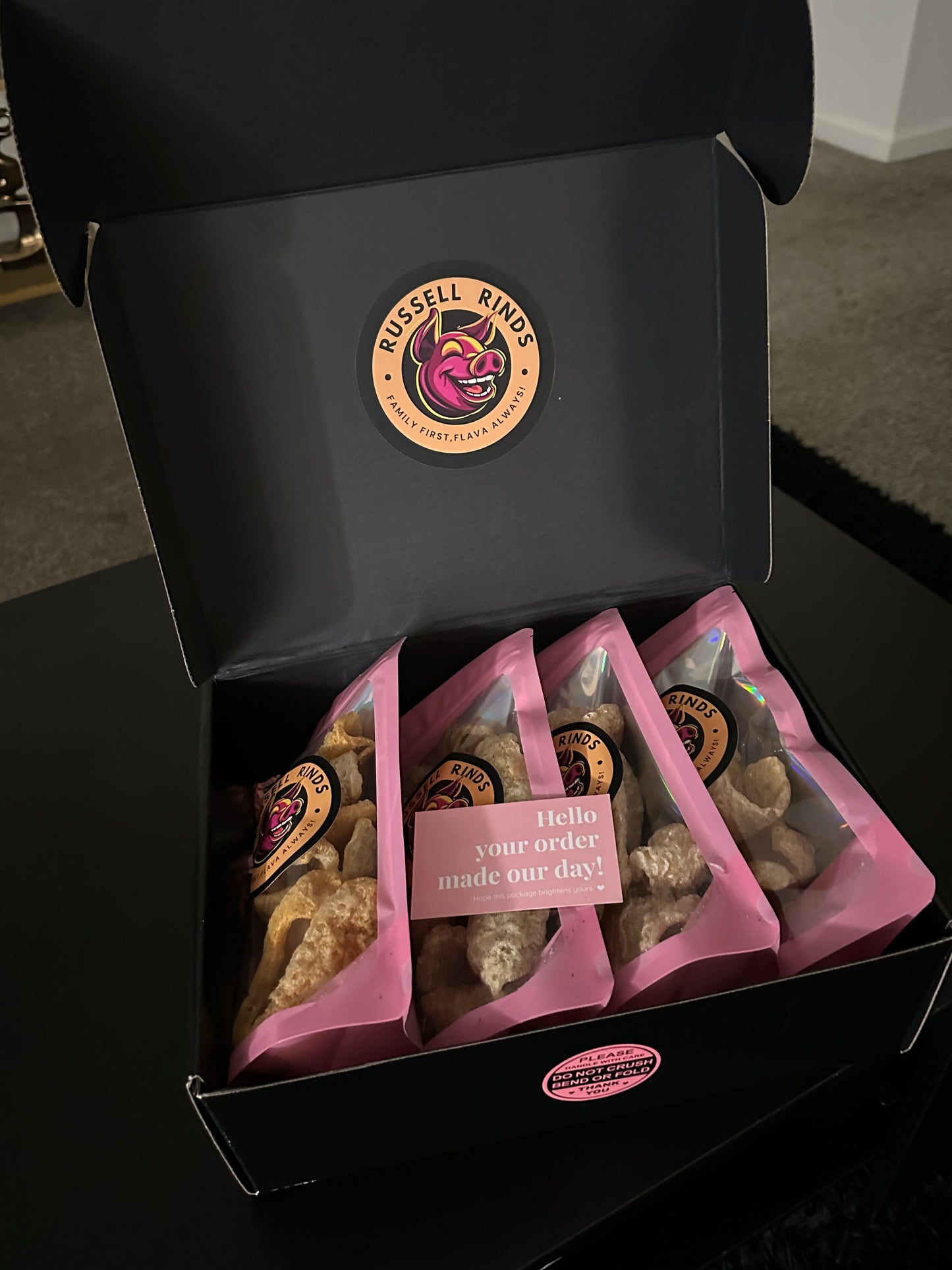 Russell Rinds Snack Box